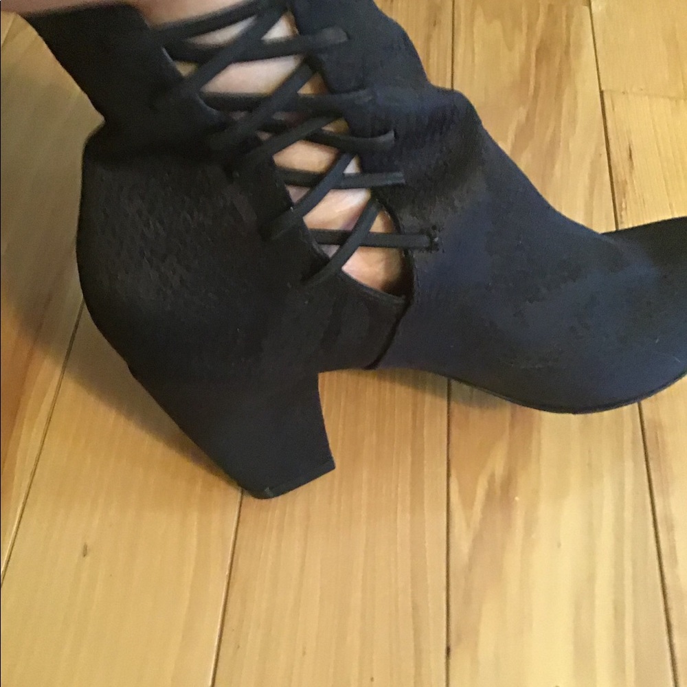 New York Transit size 7 Women’s granny core Victoria shoes heel boots - Picture 6 of 9